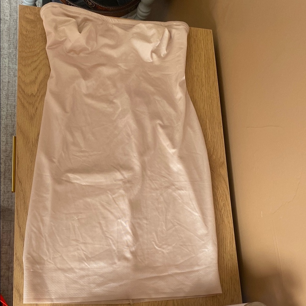 Cream Strapless Sheath Shapewear